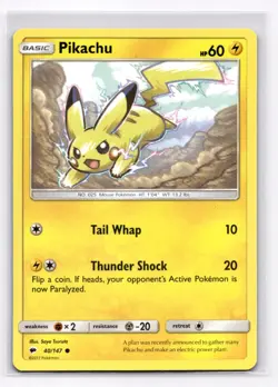 Pikachu SM - Burning Shadows - Pokemon NM 40/147 - Image 1