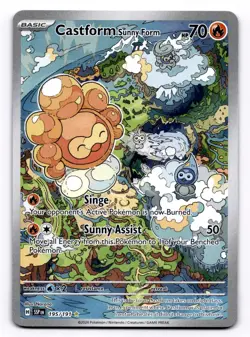 Castform Sunny Form SV08: Surging Sparks - Pokemon NM 195/191 - Image 1