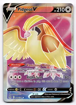 Pidgeot V (Full Art) SWSH11: Lost Origin - Pokemon NM 188/196 - Image 1