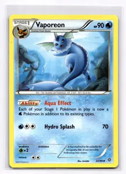 Vaporeon XY - Ancient Origins - Pokemon NM 22/98 - Image 1