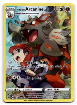 Hisuian Arcanine SWSH11: Lost Origin Trainer Gallery - Pokemon NM TG08/TG30 - Image 1