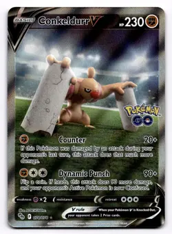 Conkeldurr V (Alternate Full Art) Pokemon GO - Pokemon NM 074/078 - Image 1