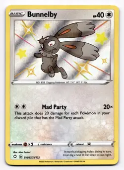 Bunnelby Shining Fates: Shiny Vault - Pokemon NM SV097/SV122 - Image 1