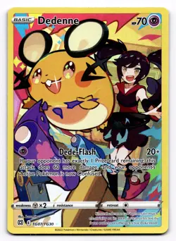 Dedenne SWSH09: Brilliant Stars Trainer Gallery - Pokemon NM TG07/TG30 - Image 1
