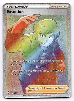 Brandon (Secret) SWSH12: Silver Tempest - Pokemon NM 203/195 - Image 1