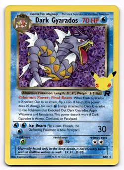 Dark Gyarados Celebrations: Classic Collection - Pokemon NM 8/82 - Image 1