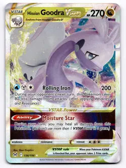 Hisuian Goodra VSTAR SWSH11: Lost Origin - Pokemon NM 136/196 - Image 1