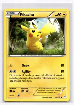 Pikachu XY - BREAKthrough - Pokemon NM 48/162 - Image 1