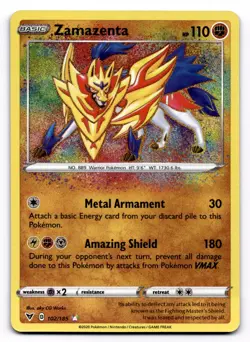 Zamazenta SWSH04: Vivid Voltage - Pokemon NM 102/185 - Image 1