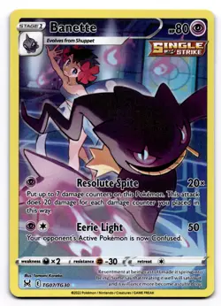 Banette SWSH11: Lost Origin Trainer Gallery - Pokemon NM TG07/TG30 - Image 1