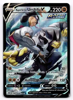 Rapid Strike Urshifu V SWSH09: Brilliant Stars Trainer Gallery - Pokemon NM TG20 - Image 1