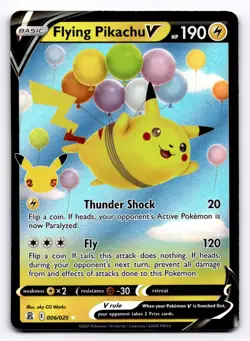 Flying Pikachu V Celebrations - Pokemon NM 006/025 - Image 1