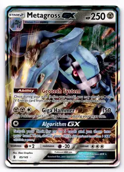 Metagross GX SM - Guardians Rising - Pokemon NM 85/145 - Image 1