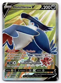 Honchkrow V (Full Art) SWSH09: Brilliant Stars - Pokemon NM 161/172 - Image 1