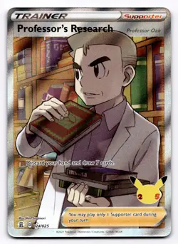 Professor's Research (Full Art) Celebrations - Pokemon NM 024/025 - Image 1