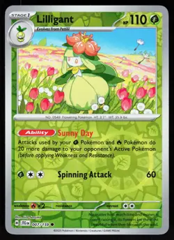 Lilligant 007/159 Common Journey Together Pokemon Reverse Holo NM - Image 1