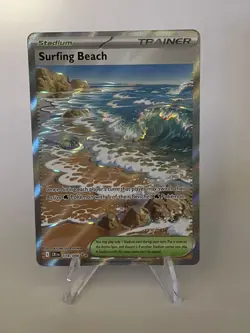 Surfing Beach 114/086 - Full Art Ultra Rare - NM+ - Chaos Rising - Pokemon TCG - Image 1