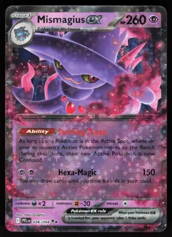 Mismagius ex 036/094 Double Rare Phantasmal Flames Pokemon Holo NM - Image 1