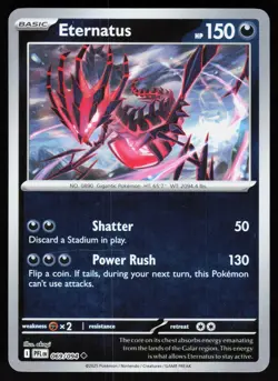 Eternatus 069/094 Uncommon Phantasmal Flames Pokemon Reverse Holo NM - Image 1