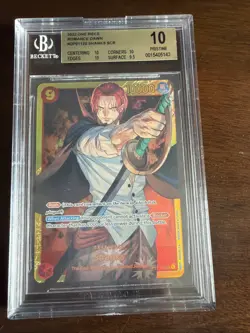 BECKETT 10 Pristine One Piece 2022 English Shanks OP01-120 Sec RareFOIL English - Image 2