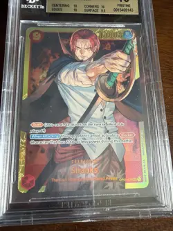 BECKETT 10 Pristine One Piece 2022 English Shanks OP01-120 Sec RareFOIL English - Image 4