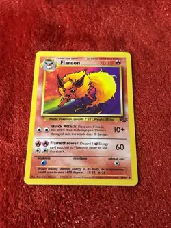 Flareon 19/64 Jungle Non Holo Wotc Pokemon Card Lp- - Image 1