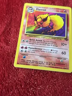 Flareon 19/64 Jungle Non Holo Wotc Pokemon Card Lp- - Image 4