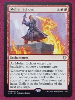 Magic The Gathering COMMANDER 2020 C20 MOLTEN ECHOES red card MTG - Image 1