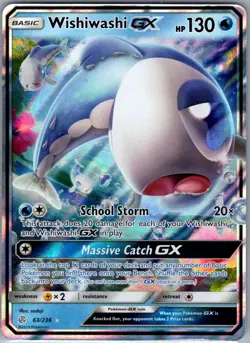 Wishiwashi GX 63/236 SM - Cosmic Eclipse - Pokemon Card - NM - Image 1
