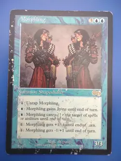 MTG Urza's Saga Morphling Damaged Magic The Gathering Card Reserved List RL - Image 1