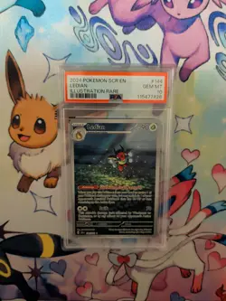 2024 Pokemon Stellar Crown # 144 Ledian Illustration Rare PSA 10 Card GEM MINT! - Image 1