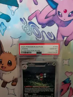2024 Pokemon Stellar Crown # 144 Ledian Illustration Rare PSA 10 Card GEM MINT! - Image 2