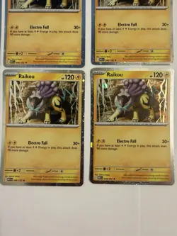 Pokemon TCG Raikou 048/132 Cosmo Holo Rare LOT OF 6 Cards NM - Image 4
