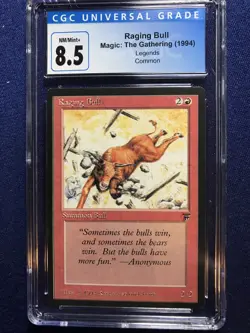 MTG Legends Raging Bull CGC 8.5 NM/Mint+ 1994 release - Image 1