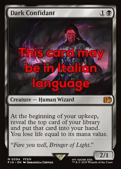 MTG DARK CONFIDANT EXC - CONFIDENTE OSCURO 94 - FIN - MAGIC - Image 1