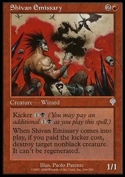 MTG SHIVAN EMISSARY EXC - EMISSARIO DI SHIV - INV - MAGIC - Image 1