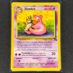 Slowbro - 43/62 - Uncommon - Fossil Set - Pokemon Card - HP - Image 1
