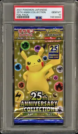 PSA 10 - SWSH 25th Anniversary Collection s8a Japanese Foil Pack - Pokemon - Image 1