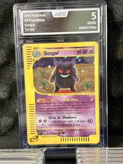 2002 Pokemon Gengar Vintage Holo 13/165 Expedition - AOG 5 Graded! Rare! - Image 1