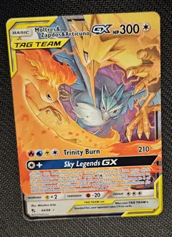 Moltres Zapados Articuno GX Tag Team Hidden Fates Card 44/68 Pokemon TCG - Image 1