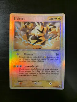Carte Pokemon : Elektek 35/100 Ex Tempete de Sable Francaise - Image 1