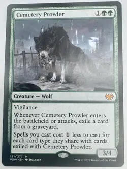 MTG Magic the Gathering Cemetery Prowler (191/596) Innistrad Crimson Vow NM Card - Image 1