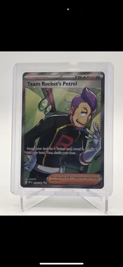 Pokemon Card Team Rocket's Petrel 226/182 Full Art Ultra Rare Destined Rivals NM - Image 1