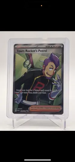 Pokemon Card Team Rocket's Petrel 226/182 Full Art Ultra Rare Destined Rivals NM - Image 2