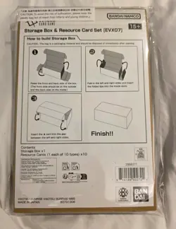 Gundam Card Game -English Storage Box & Resource Card Set - EVX07 - New & Sealed - Image 2