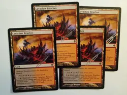 Magic The Gathering - 1x Signed Lavaclaw Reaches (mtg) Worldwake - 4 avail - Image 1