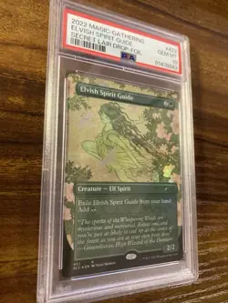 MTG✨ELVISH SPIRIT GUIDE Brdless/Ext Art FOIL✨SLD Spcl Guest: Yuko Shimizu PSA 10 - Image 3