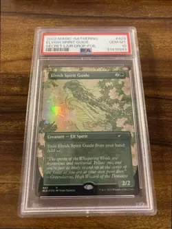 MTG✨ELVISH SPIRIT GUIDE Brdless/Ext Art FOIL✨SLD Spcl Guest: Yuko Shimizu PSA 10 - Image 5