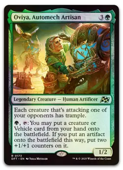Oviya, Automech Artisan #173 (Foil) (NM) Aetherdrift DFT Magic MTG - Image 1
