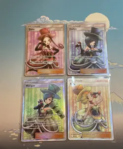 Pokemon TEAM UP - Dana 173 / Evelyn 175 /Morgan 178 /Nita 180 NM BUNDLE 🔴🔵🟢🟡 - Image 1
